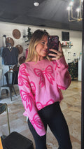 Pink Bow Sweater