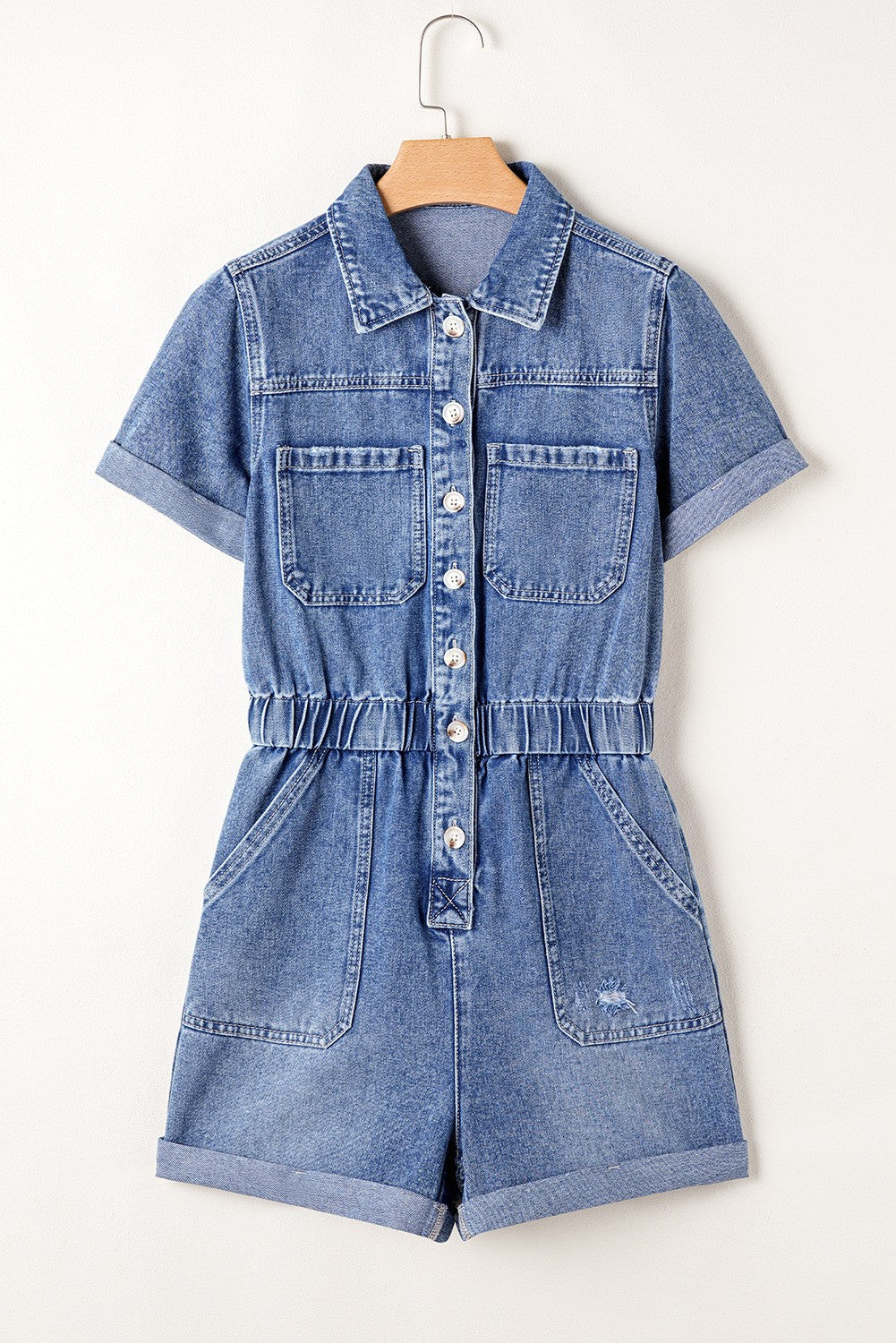 Denim Romper