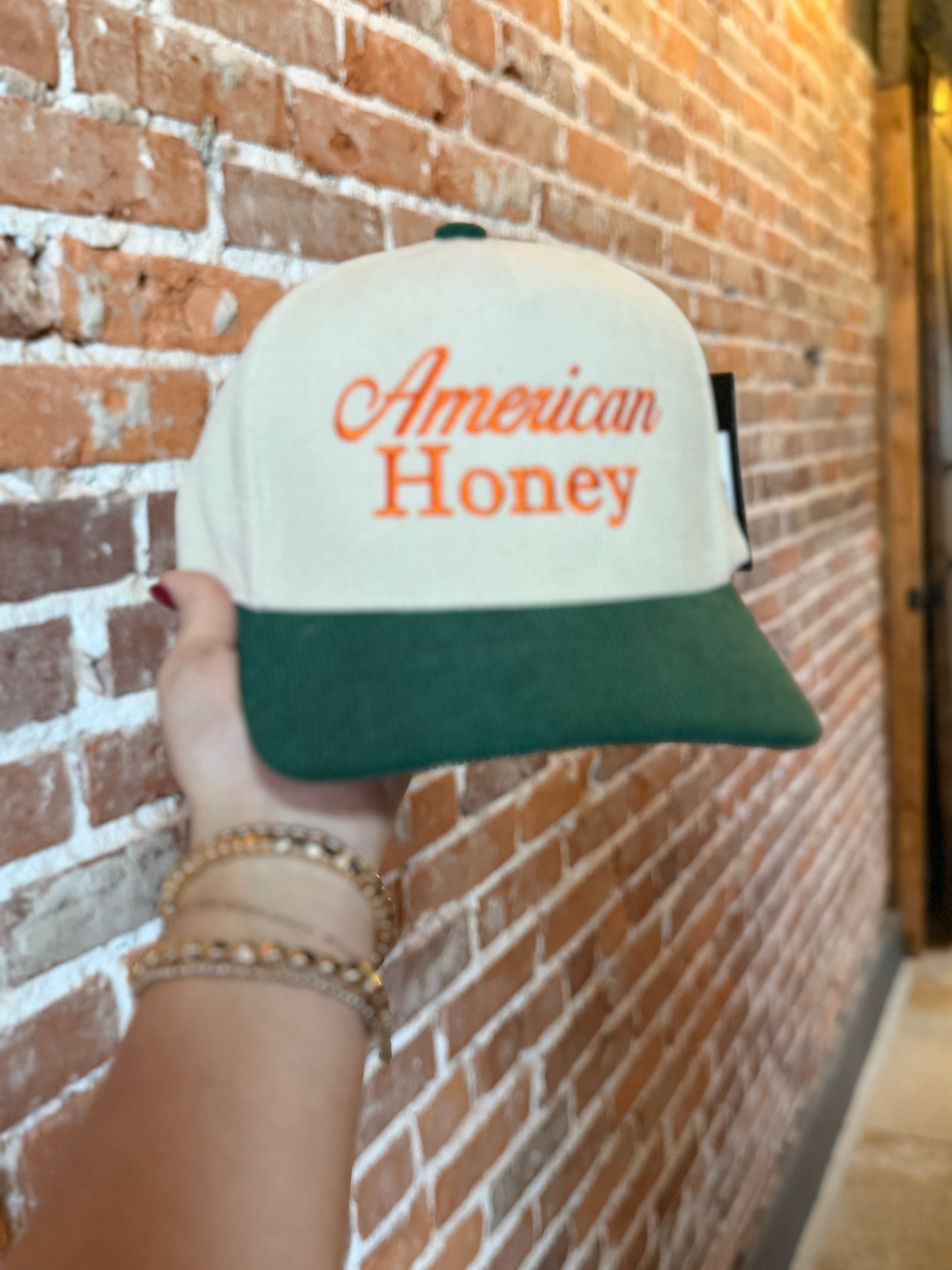 Corduroy trucker hat