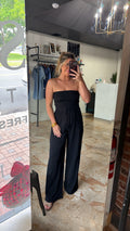 Black Tube top Jumpsuit