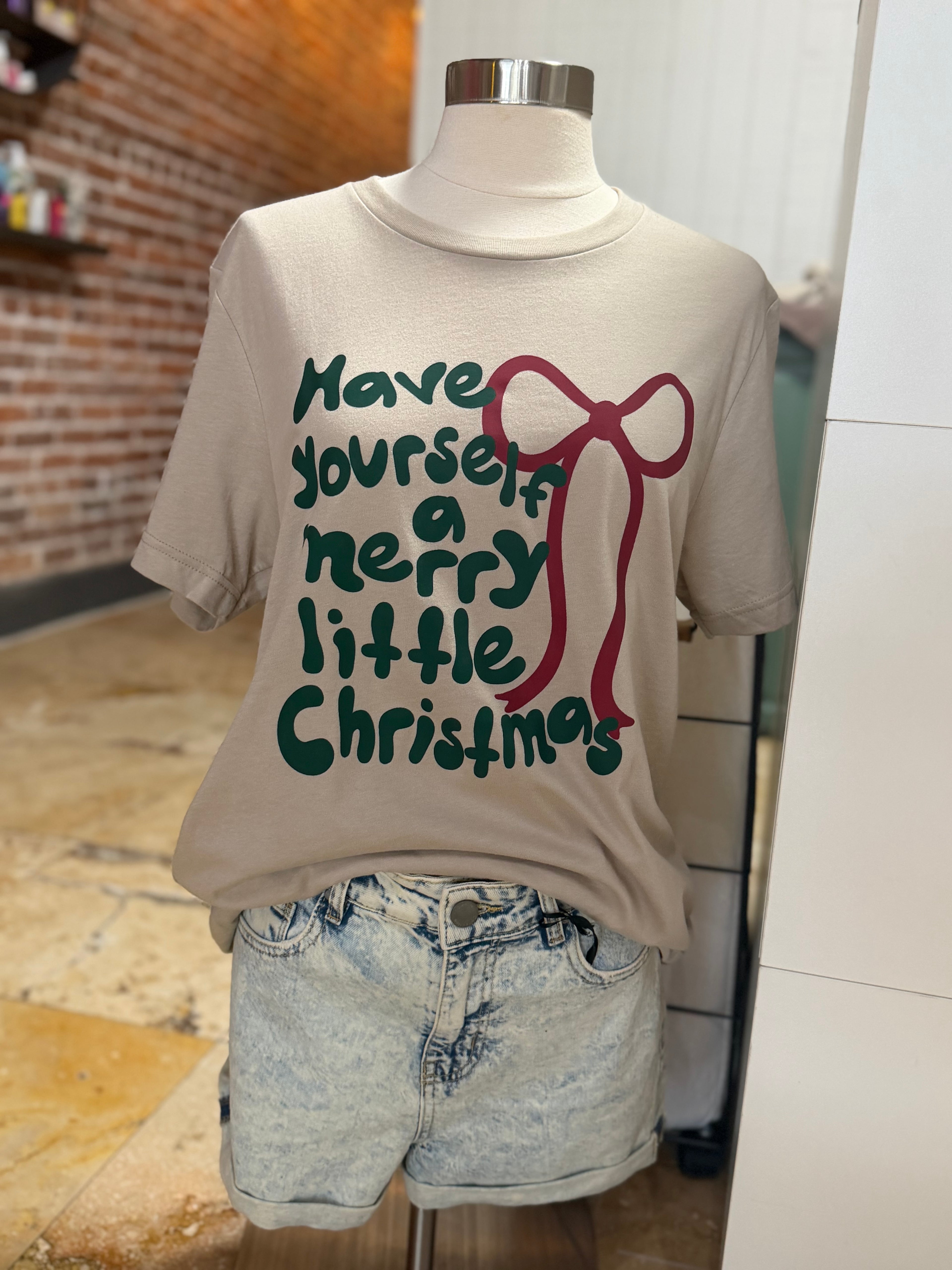 Christmas Bow Tshirt