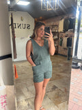 Sage adjustable Romper