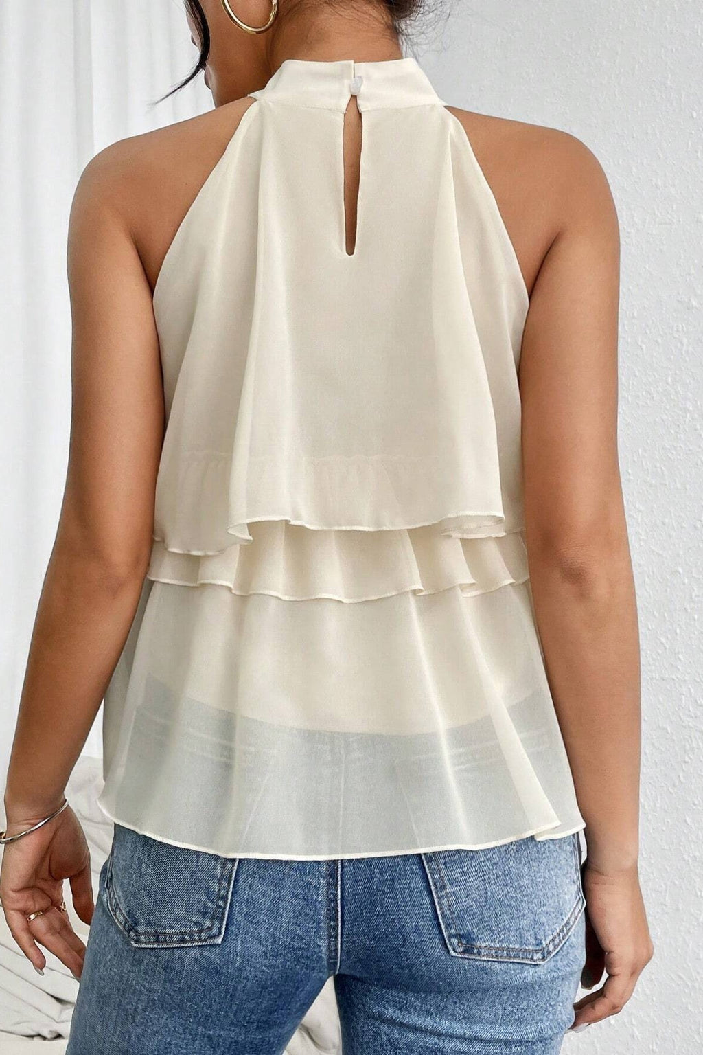 Flowy High Neck Tank