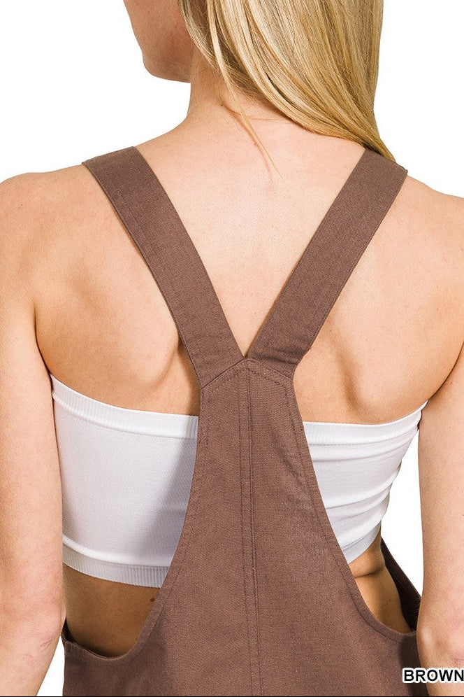 Oversized Brown Romper