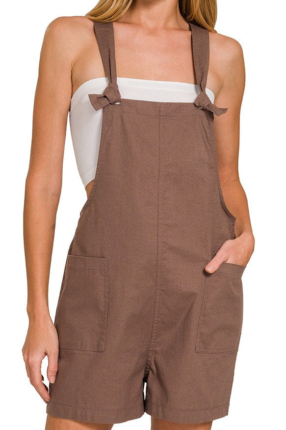 Oversized Brown Romper